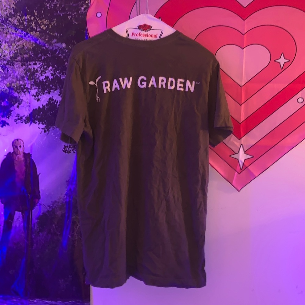 Raw Garden cannabis brand logo tee shirt